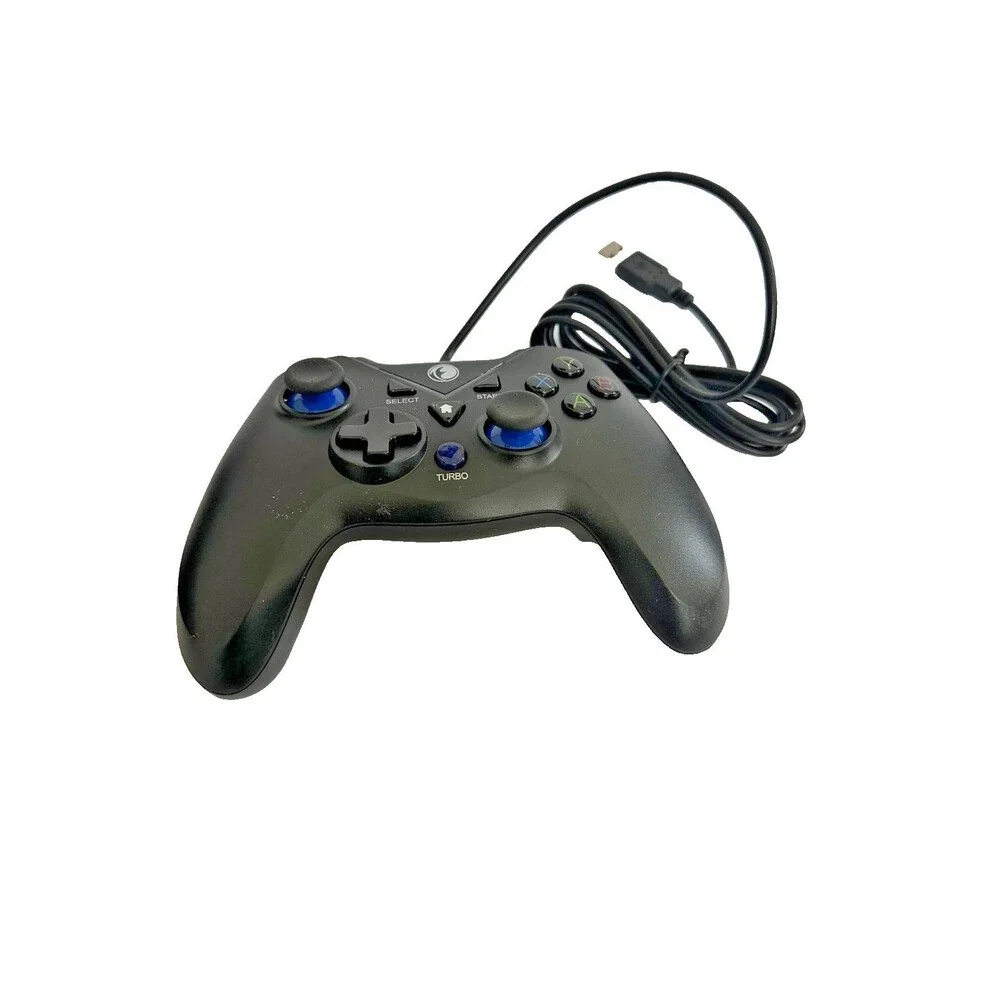 Game Controller Joystick Dual Vibration Black & Blue PS3 / PC / Android